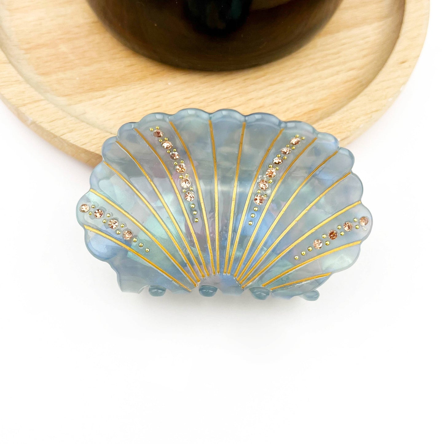 L'Atelier Large Bling Seashell Claw Clips