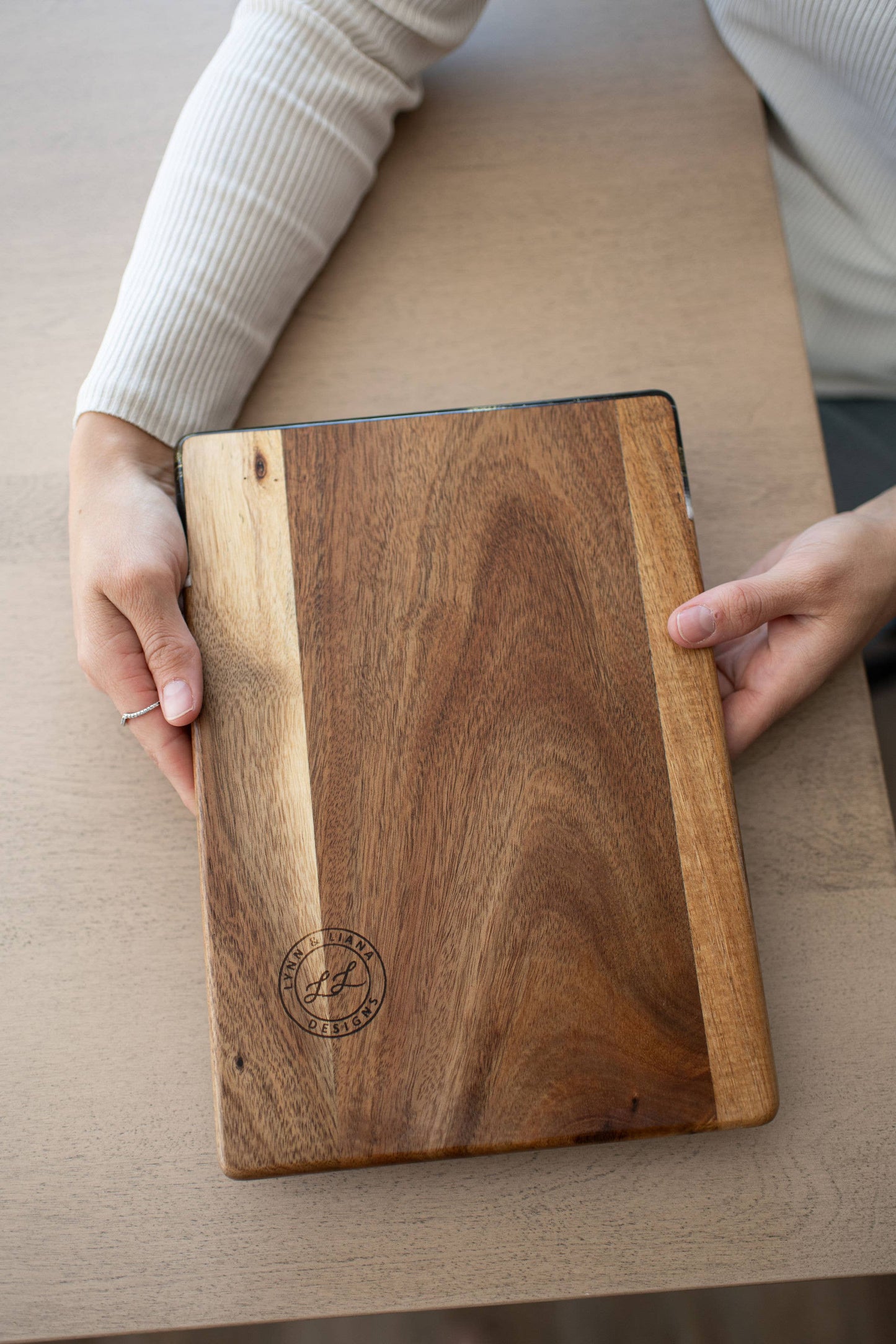 Lynn & Liana Wood Resin Date Night Charcuterie Board