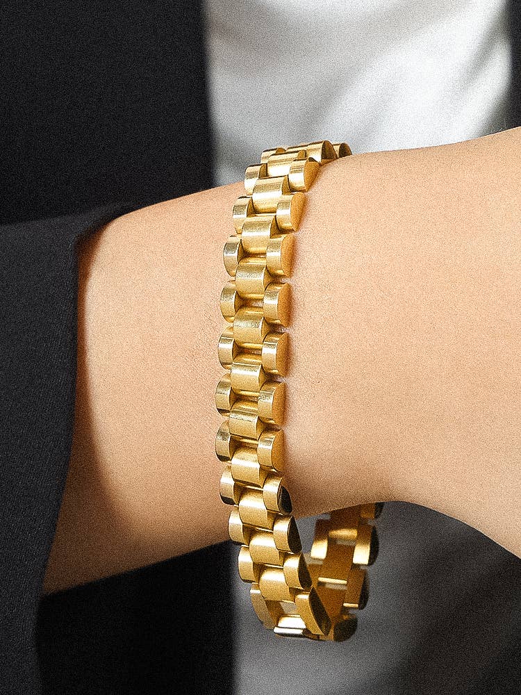 Yannick 18K Gold Non-Tarnish Watchband Bracelet