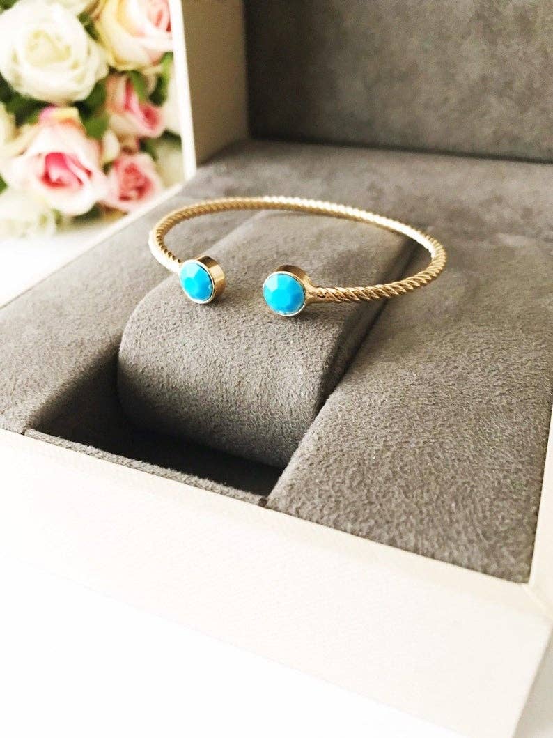 Bangle Bracelet, Blue Evil Eye Bracelet, Hamsa Bracelet