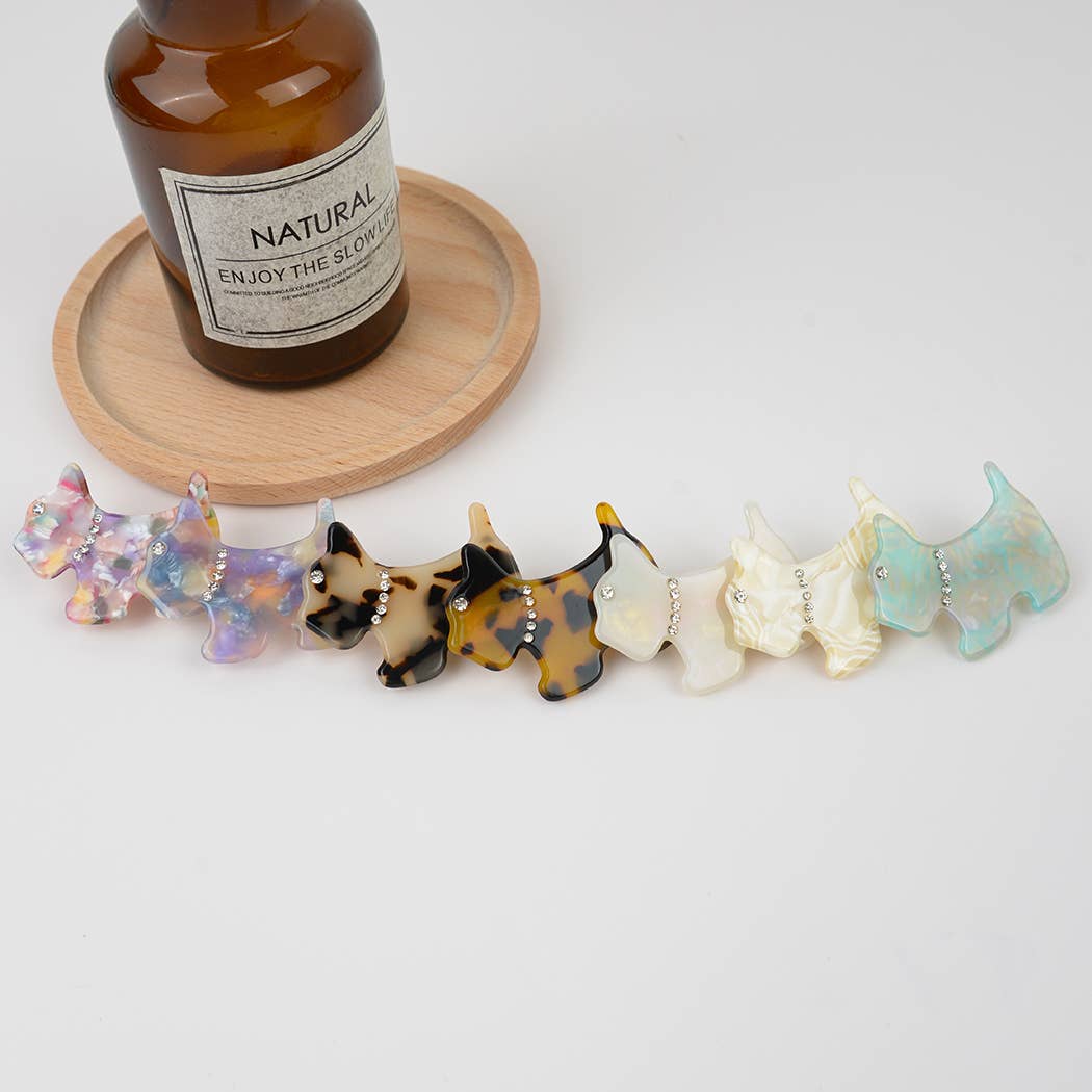L'Atelier Collection Mini Bling Schnauzer Clips