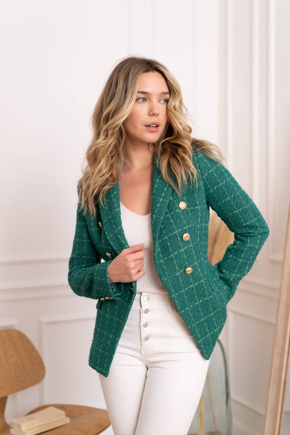 Slim Fit Tweed Jacket