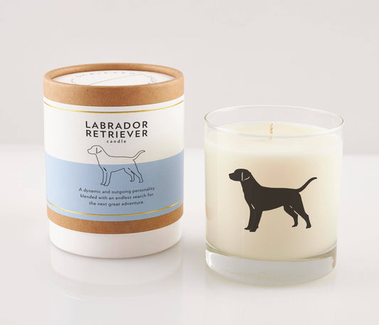 Labrador Retriever Soy Candle in Drinking Glass Two-In-One
