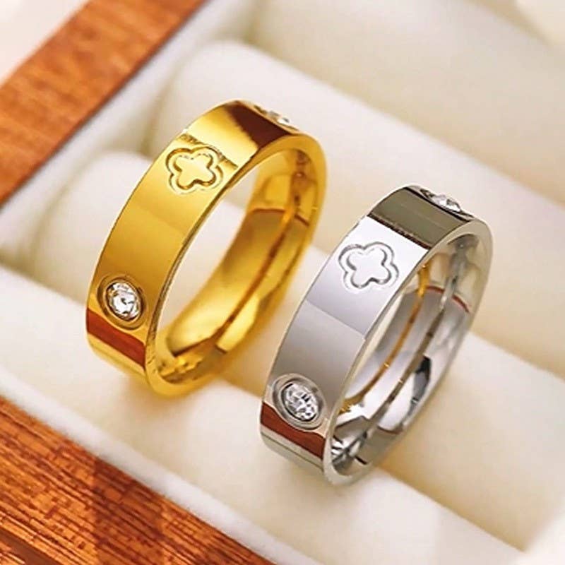 L'Atelier Collection Clover and Stone Band