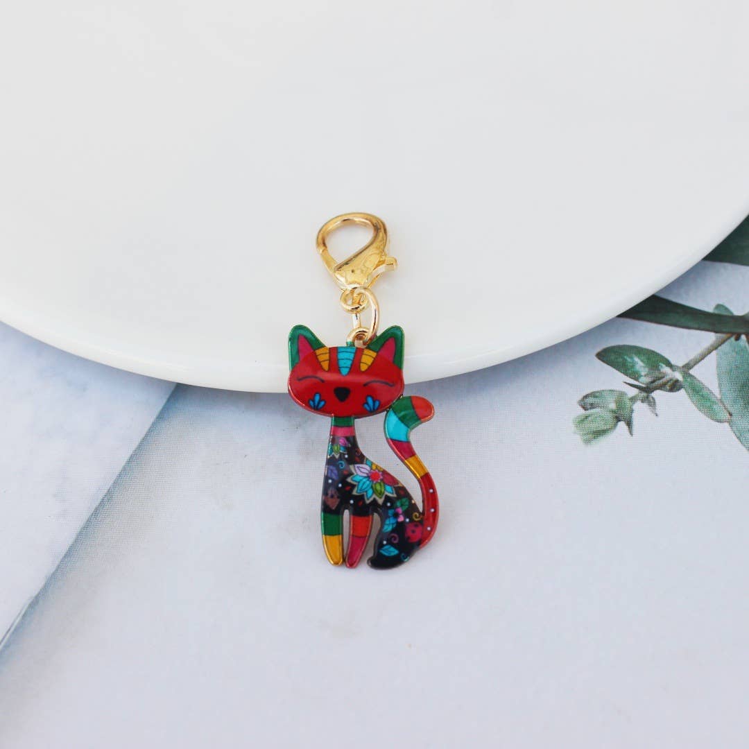 Colorful Cat Charm