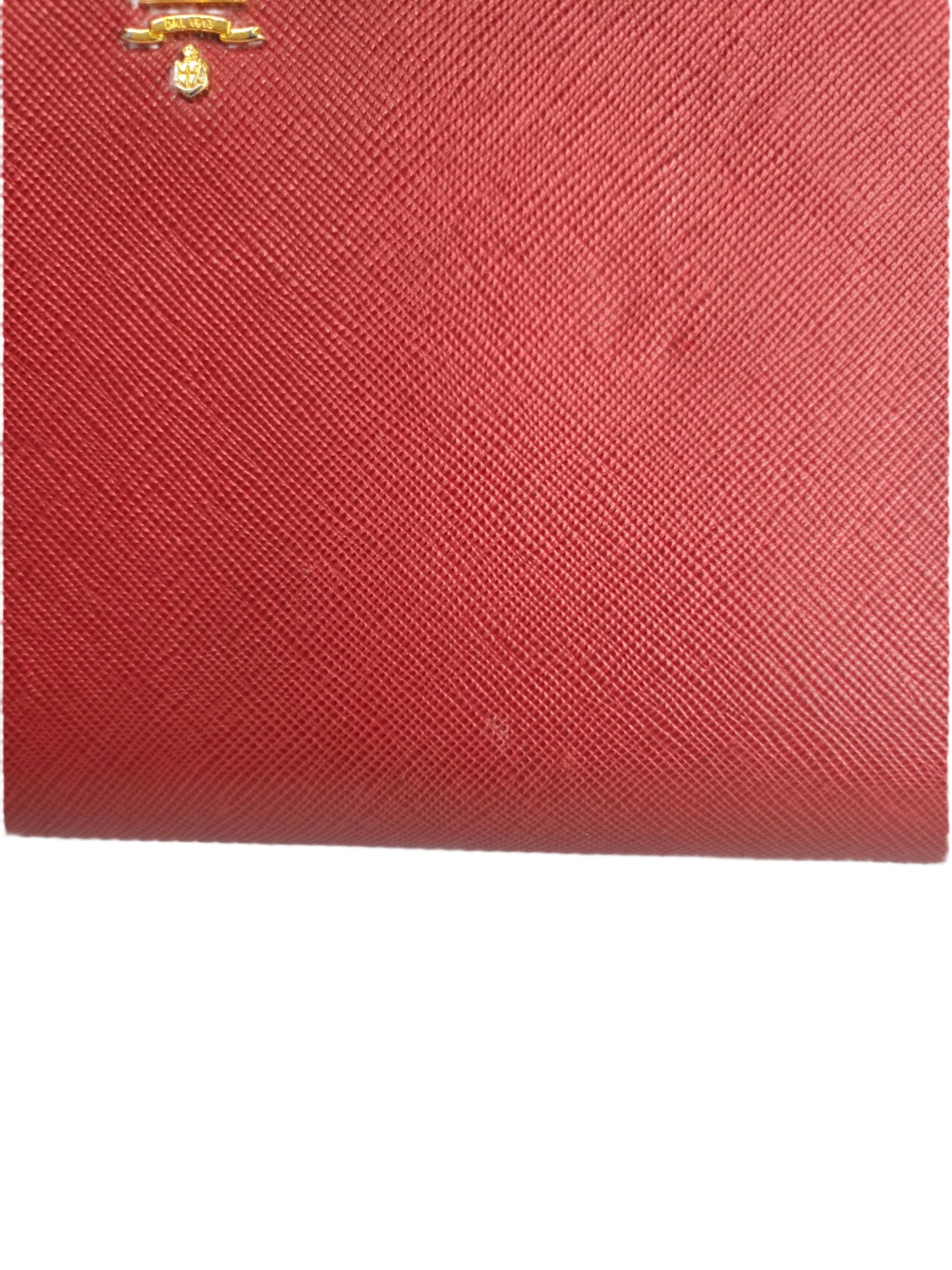 Prada Saffiano Leather Tricolor Wallet Pre-owned