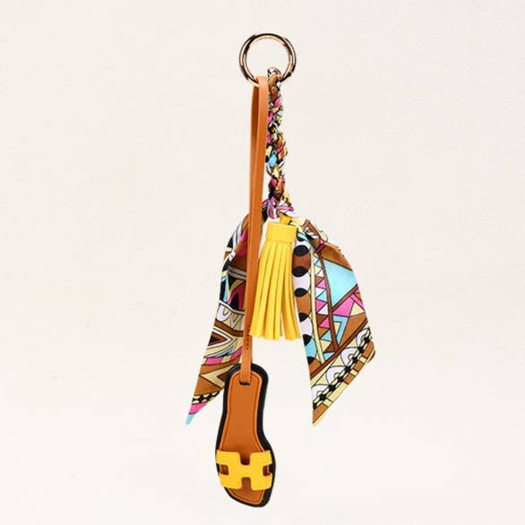 H Scarf & Sandals Bag Charm