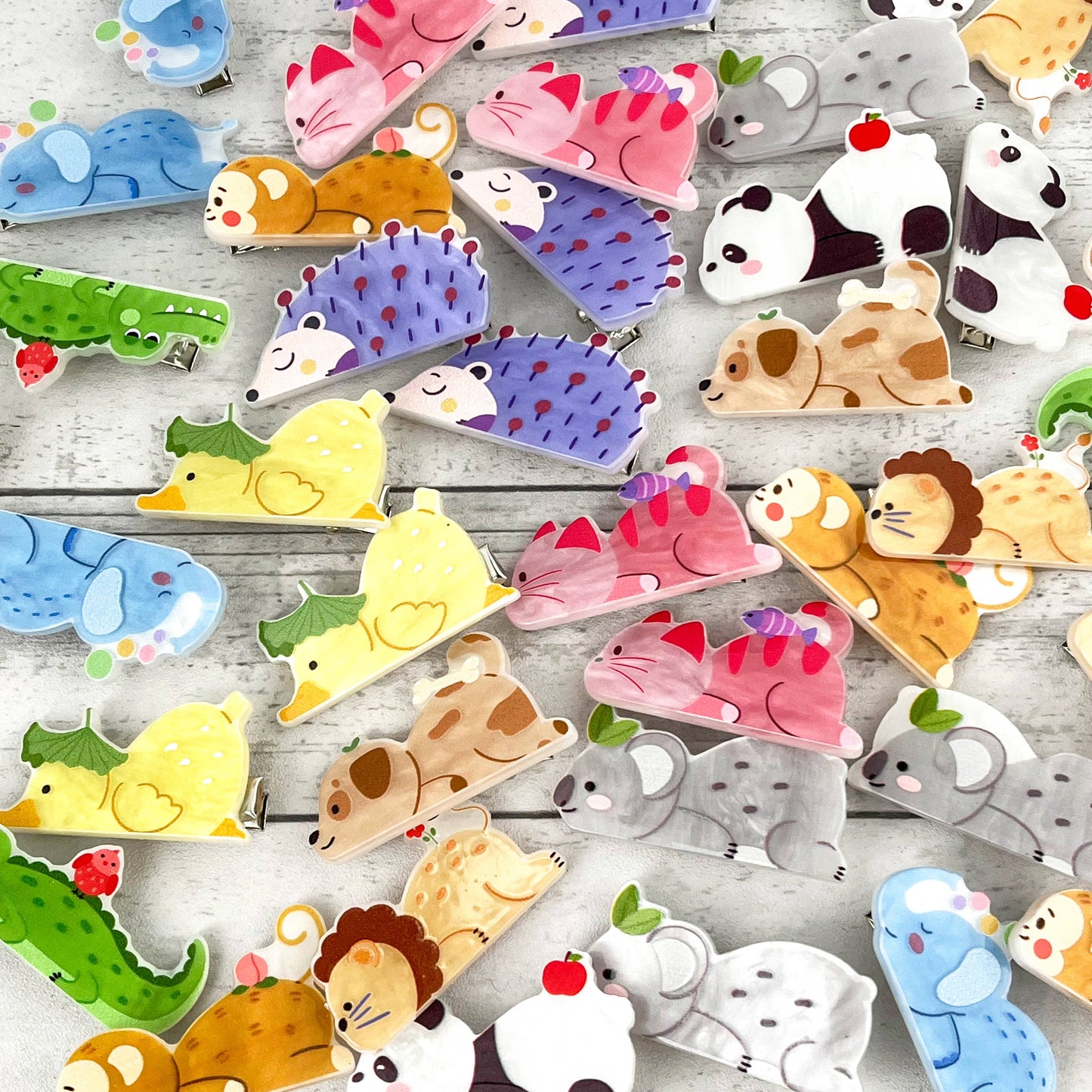 L'Atelier Collection Tiny Animals Barrette Clips