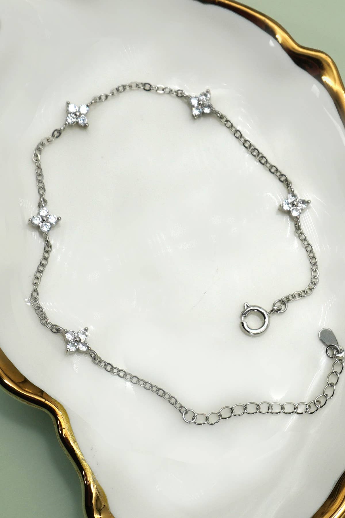 L'Atelier Collection Stainless Steel Flower Bracelet