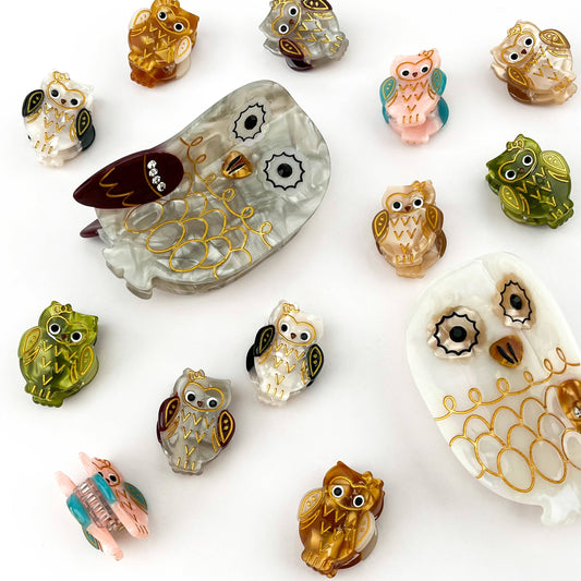 L'Atelier Collection Bling Owl Claw Clip