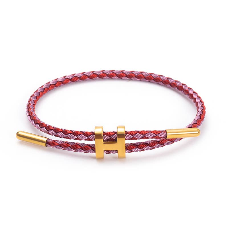 Adjustable Titanium Steel H Buckle Bracelet