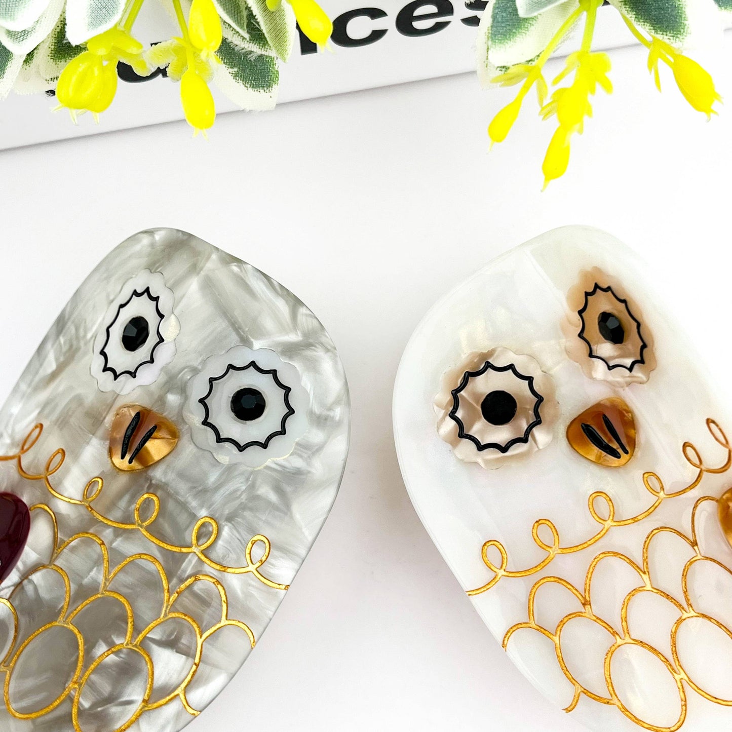 L'Atelier Collection Bling Owl Claw Clip