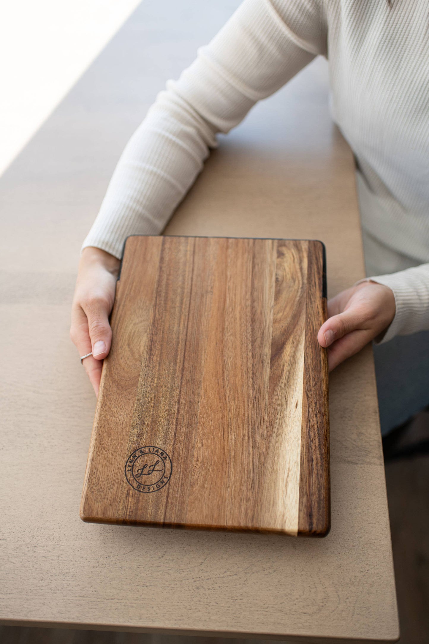 Lynn & Liana Wood Resin Date Night Charcuterie Board