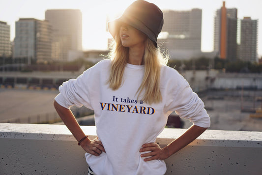 Crewneck Sweatshirt - It Takes A Vineyard