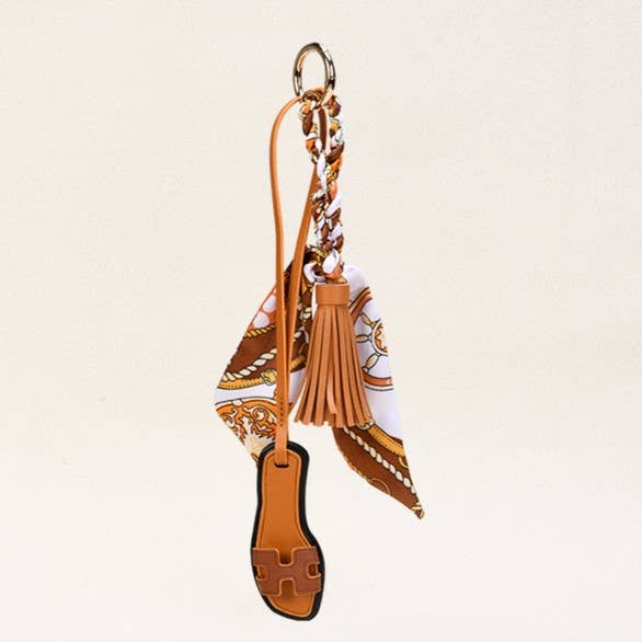 H Scarf & Sandals Bag Charm