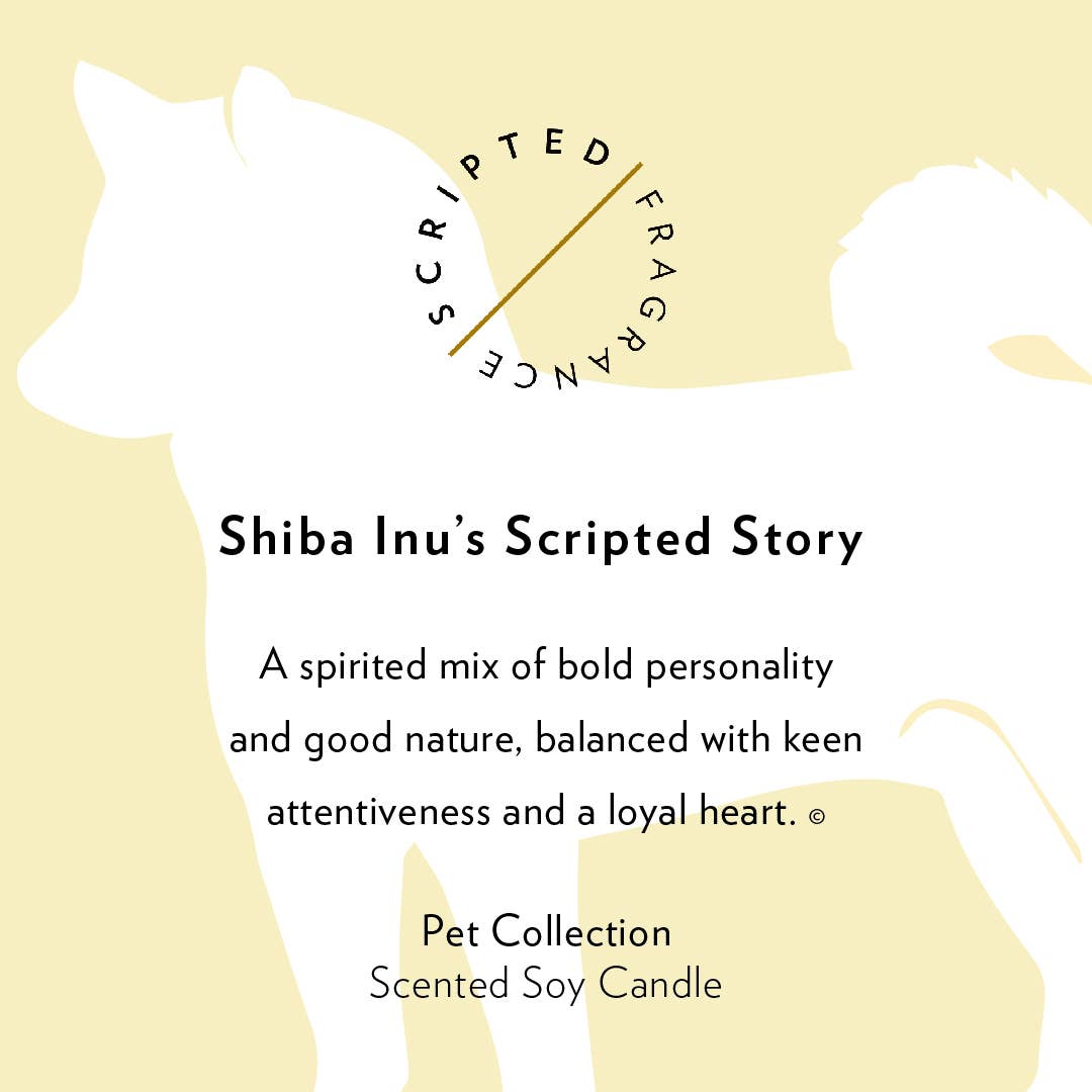 Shiba Inu Dog Breed Soy Candle