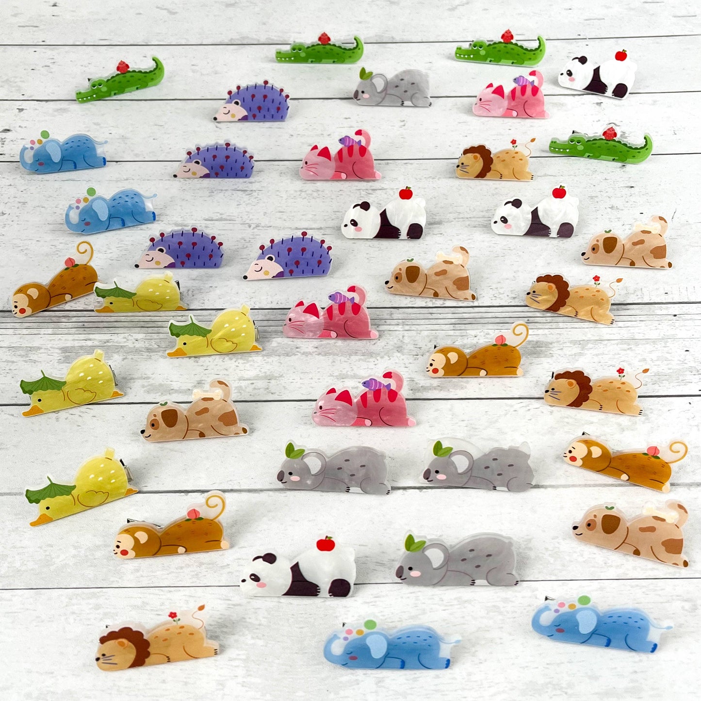 L'Atelier Collection Tiny Animals Barrette Clips