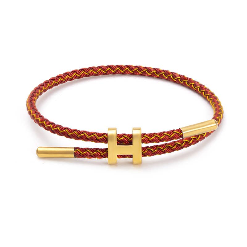 Adjustable Titanium Steel H Buckle Bracelet