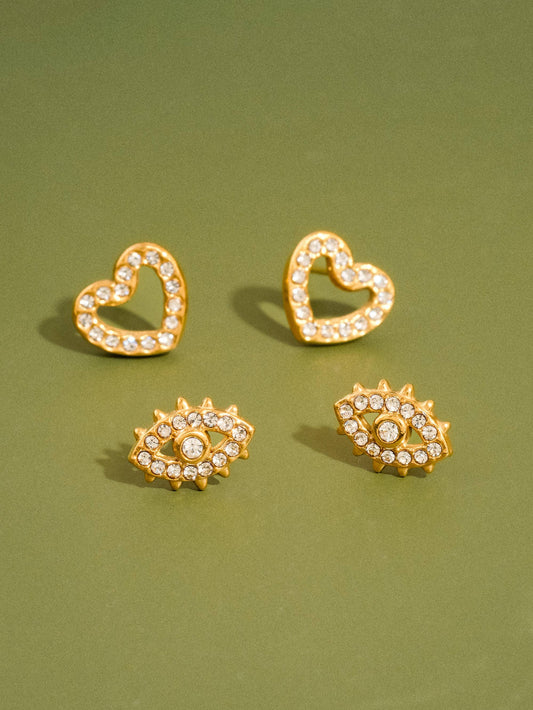 L'Atelier Collection Pammi Heart Earrings