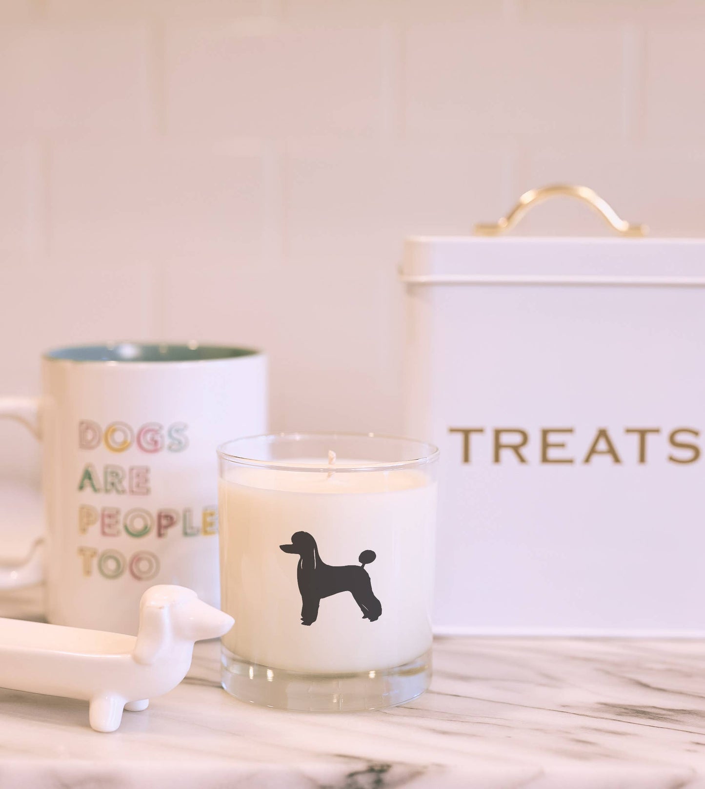Poodle Dog Breed Soy Candle