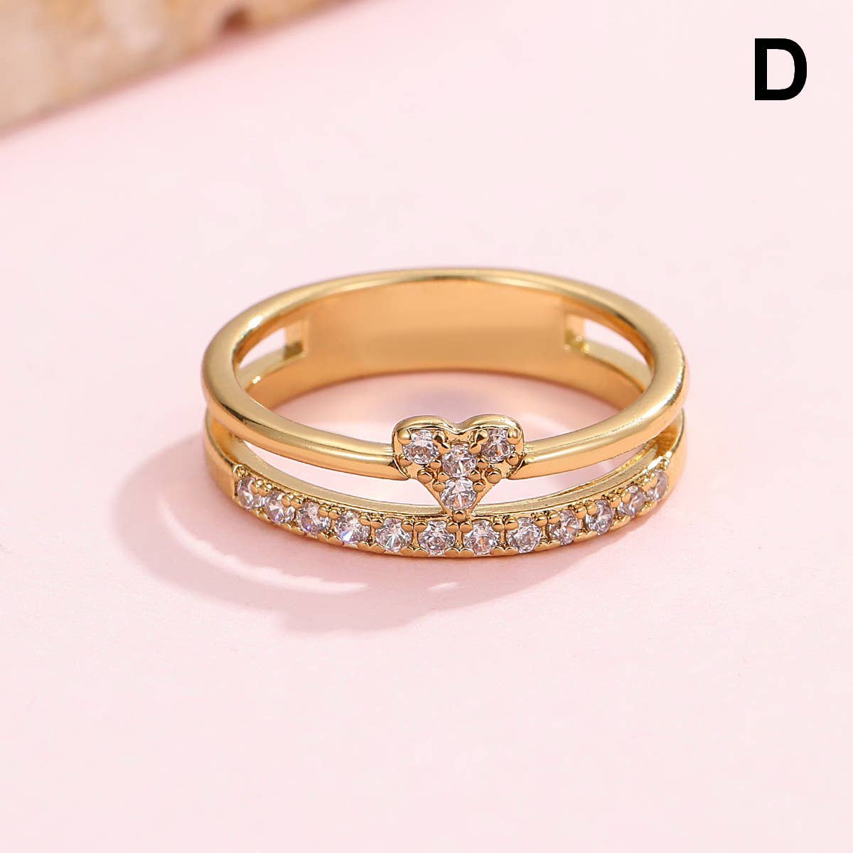 L'Atelier Collection Rhinestone Cocktail Eternity Band