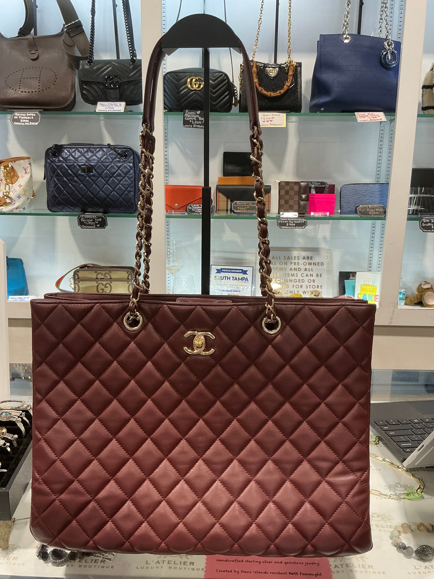 Chanel Classic Quilted Shopping Tote - Luxury Pre-owned
