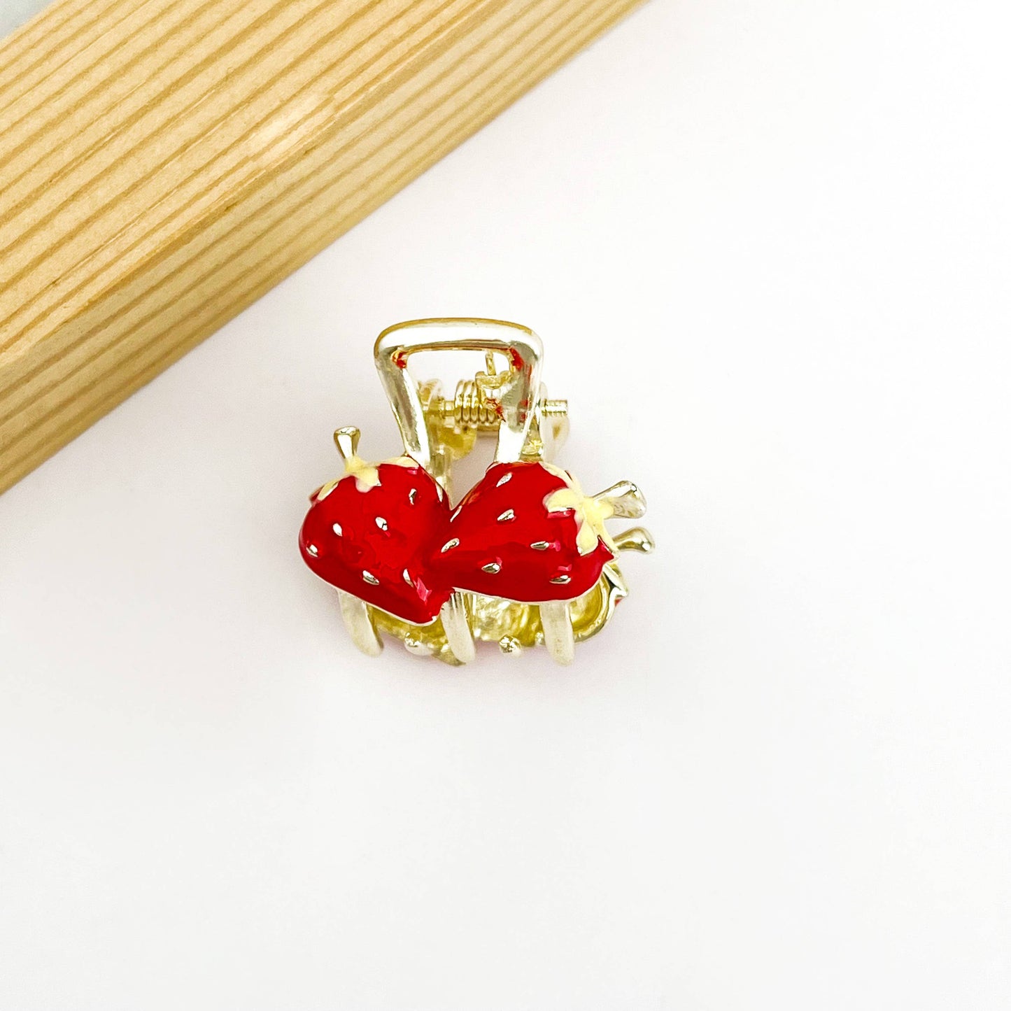 L'Atelier Collection Mini Rhinestone Fruit Clip