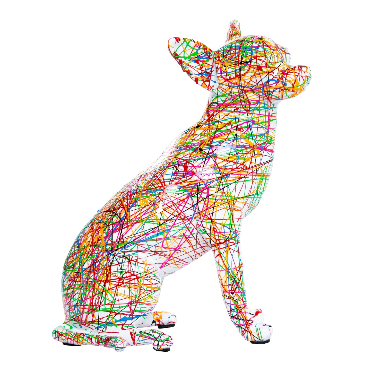 Hand Painted Expressionist Chihuahua - 9.5" tall