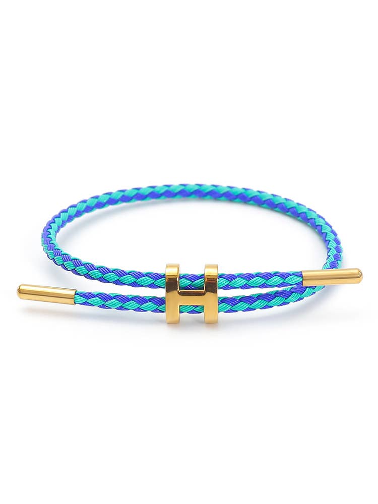 Adjustable Titanium Steel H Buckle Bracelet