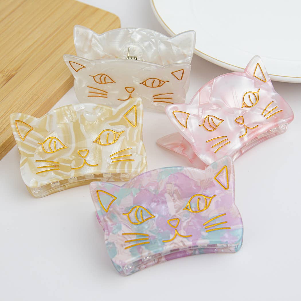 L'Atelier Collection Peeking Cat Claw Clip