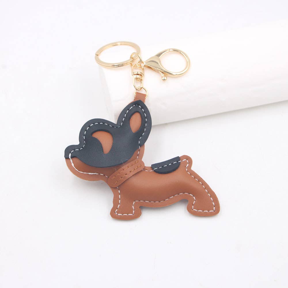 French Bulldog Color Block Bag Charm