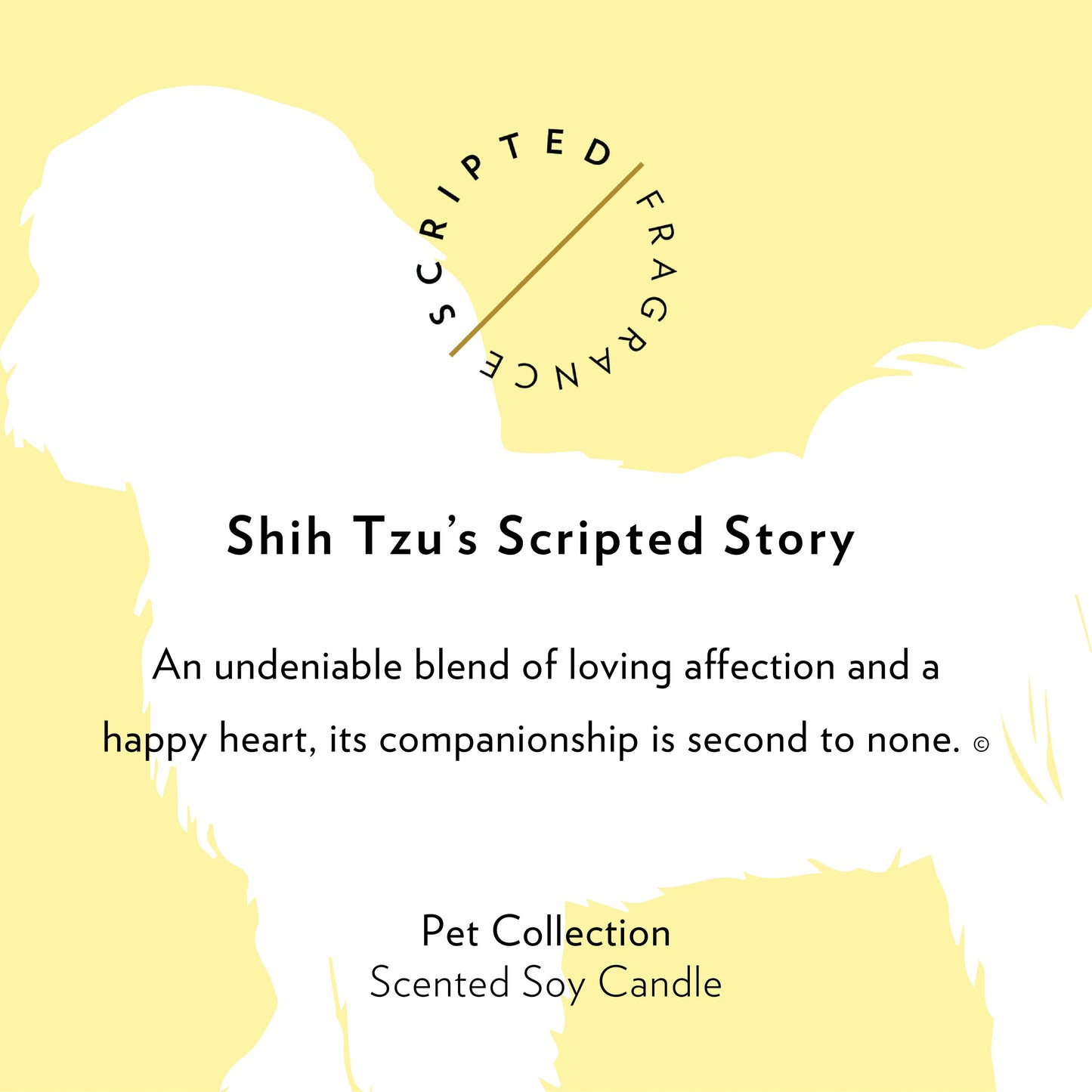 Shih Tzu Dog Breed Soy Candle