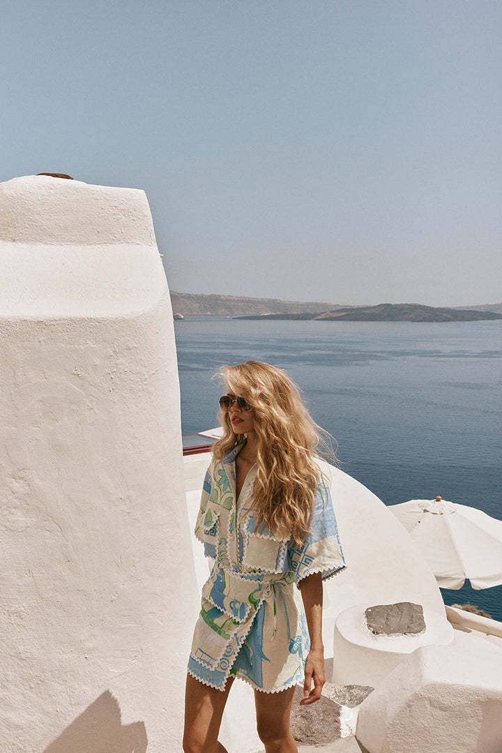 Boho Lace Print Fashion Set Global Style