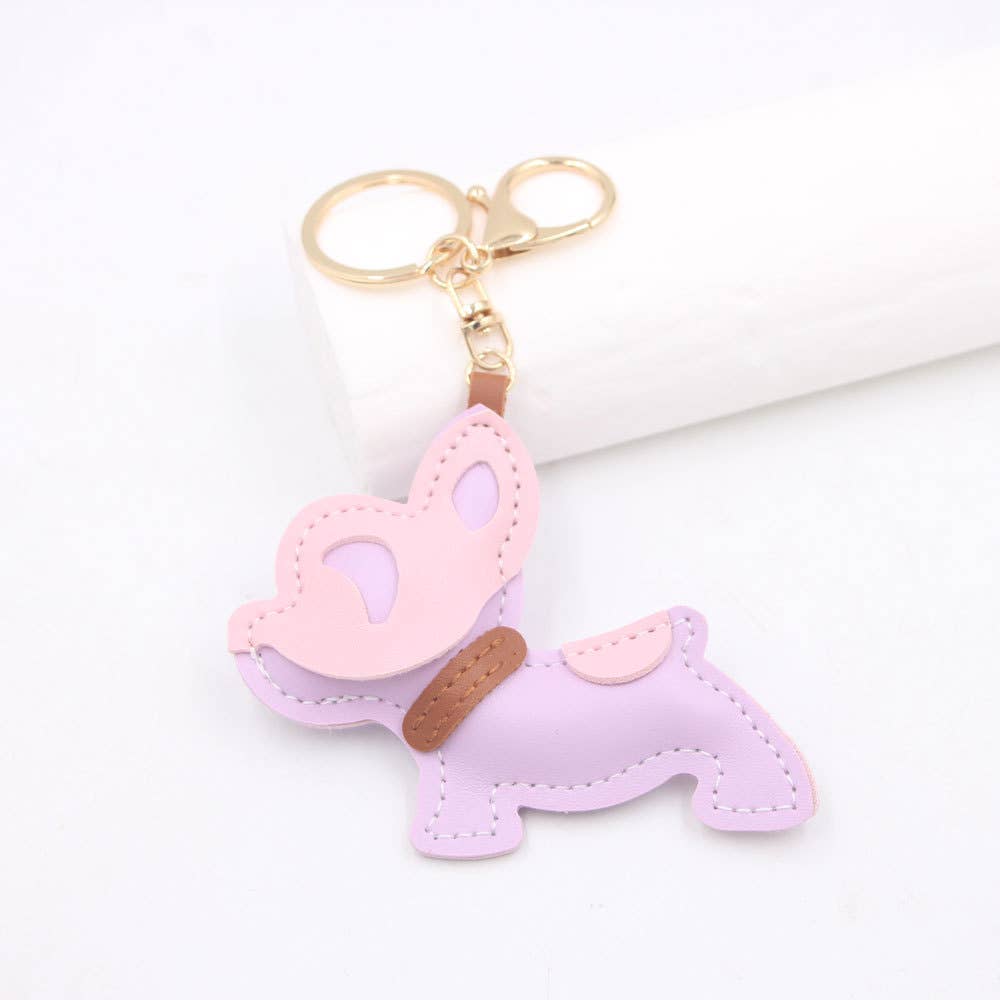 French Bulldog Color Block Bag Charm