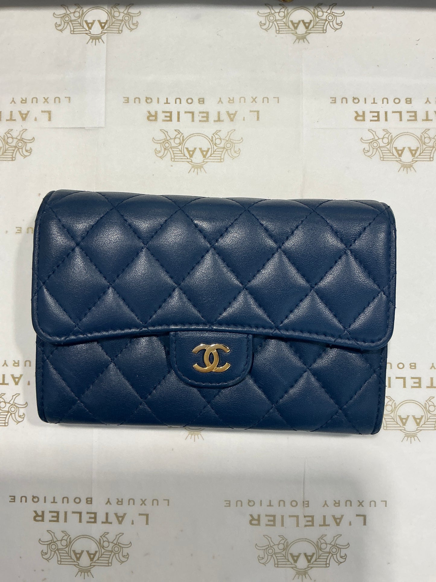 Chanel 2018 Lambskin Wallet - Luxury Pre - Owned