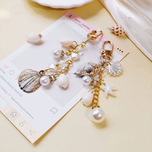 Pearly Nautical Bag Charm