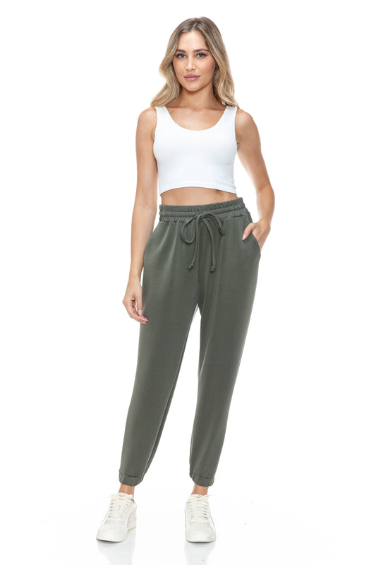 Jogger Leg Scuba Pant, Olive