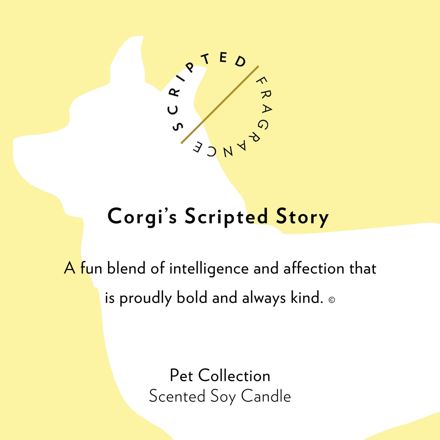 Corgi Dog Breed Soy Candle