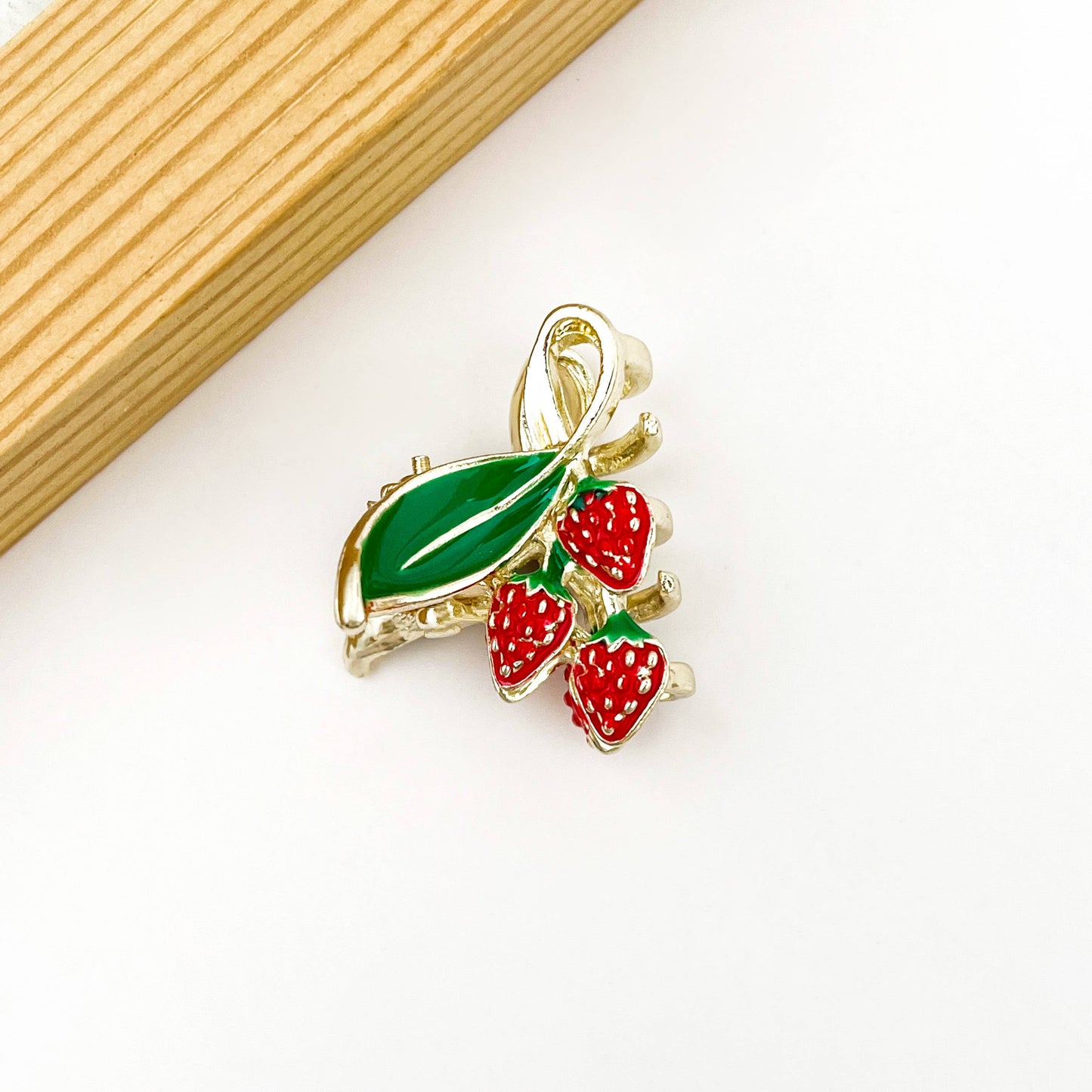 L'Atelier Collection Mini Rhinestone Fruit Clip