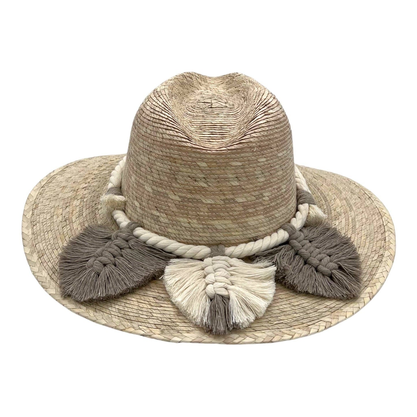 Indiana Palm Hat - Leaves Macrame Band