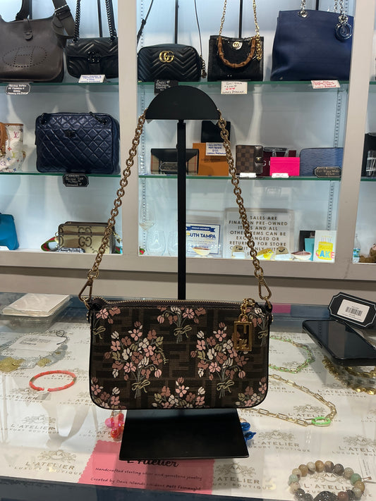 Fendi Floral Baguette Pouch - Luxury Pre-owned