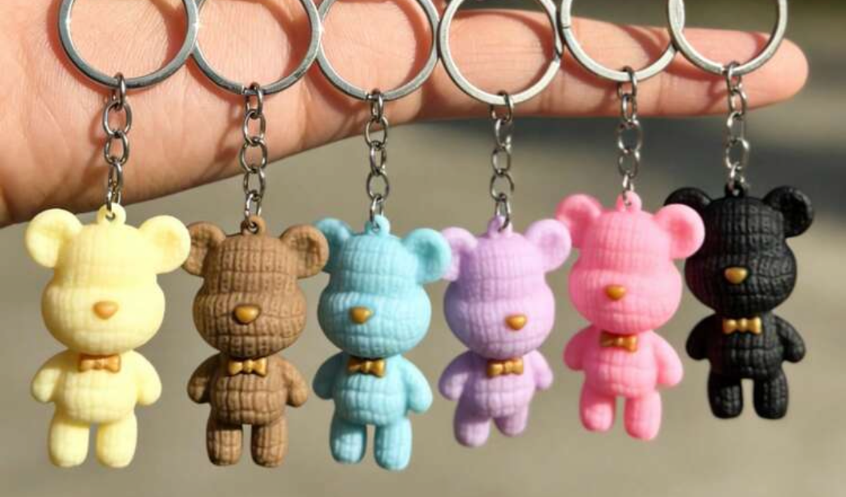 Bear Keychain - Cute Cartoon Toy Pendant for Bag or Phone