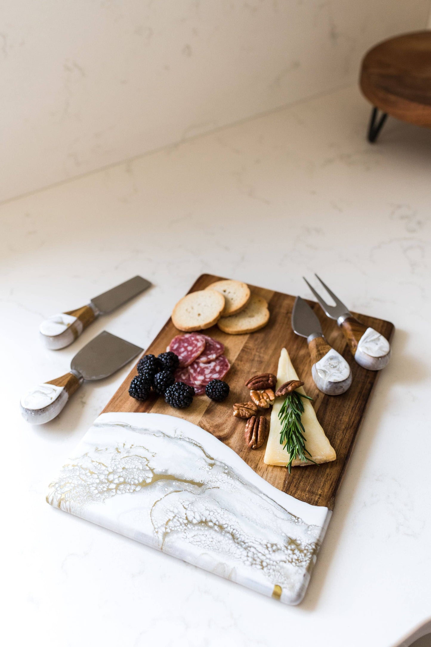 Lynn & Liana Designs Resin Coated Cheese Knife Set - Set of 4