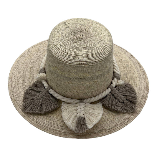 Naples Palm Hat - Leaves Macrame Band