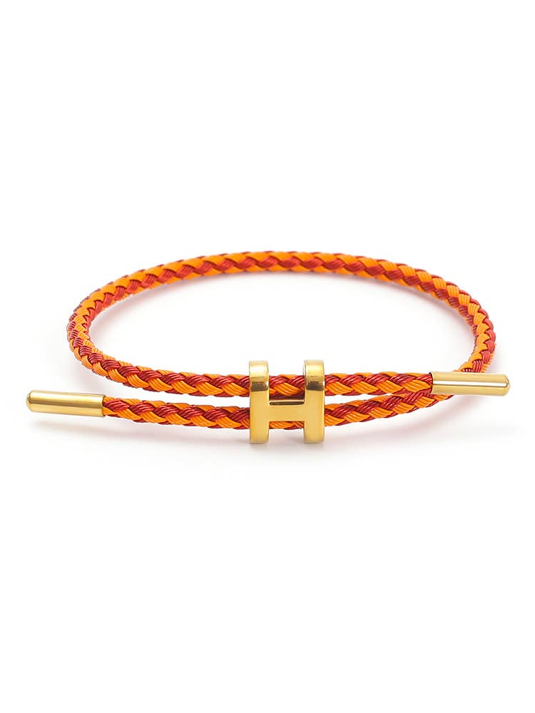 Adjustable Titanium Steel H Buckle Bracelet