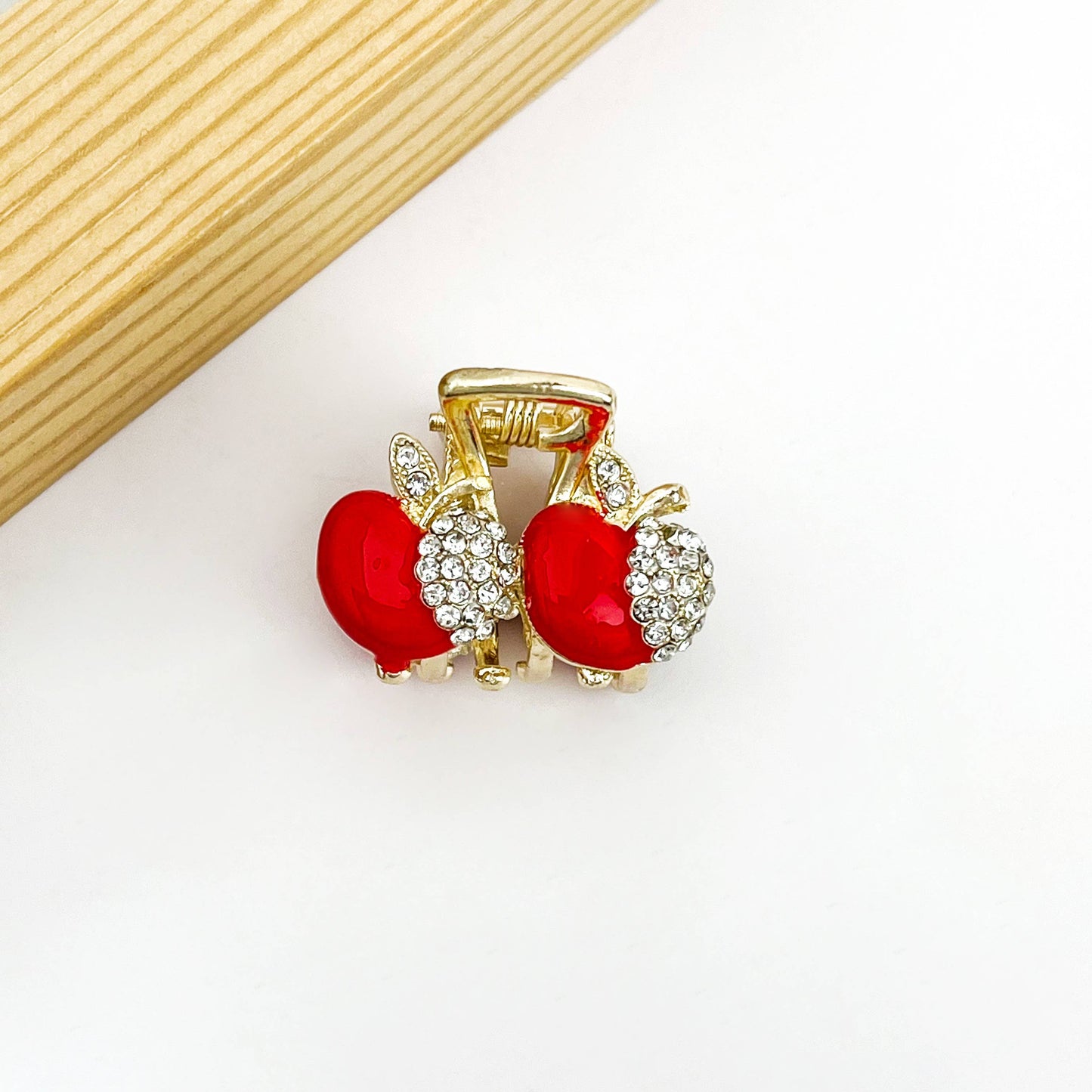 L'Atelier Collection Mini Rhinestone Fruit Clip