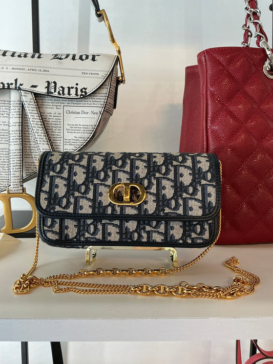Christian Dior Miss Caro Oblique Jacquard Crossbody Bag | Luxury Pre-Owned | #82