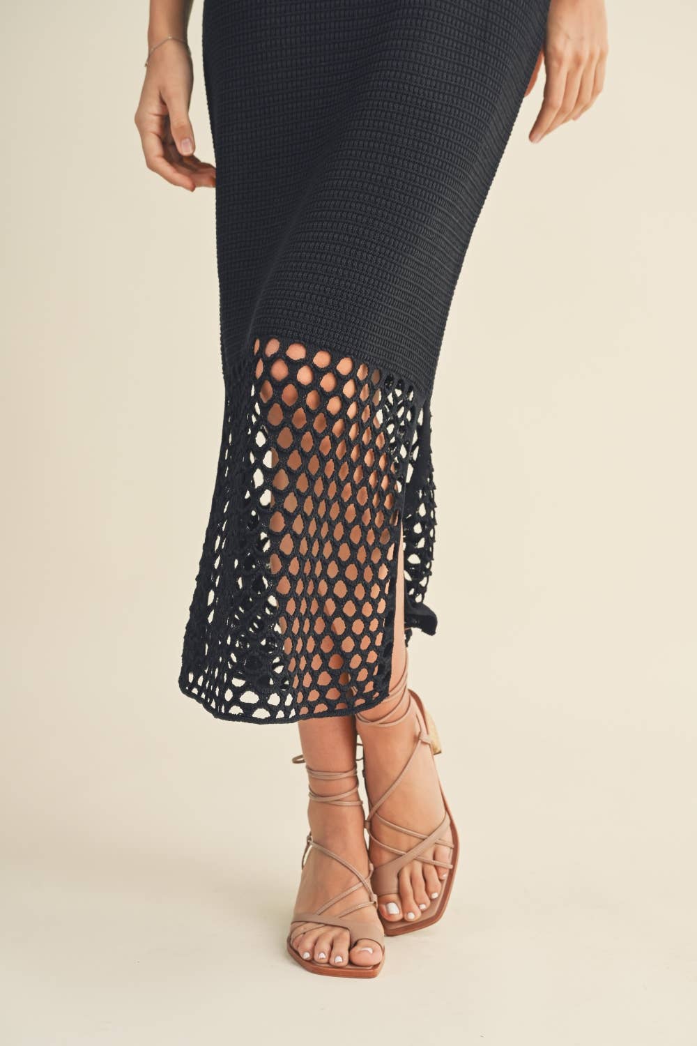 Crochet Dress w Knitted Pattern