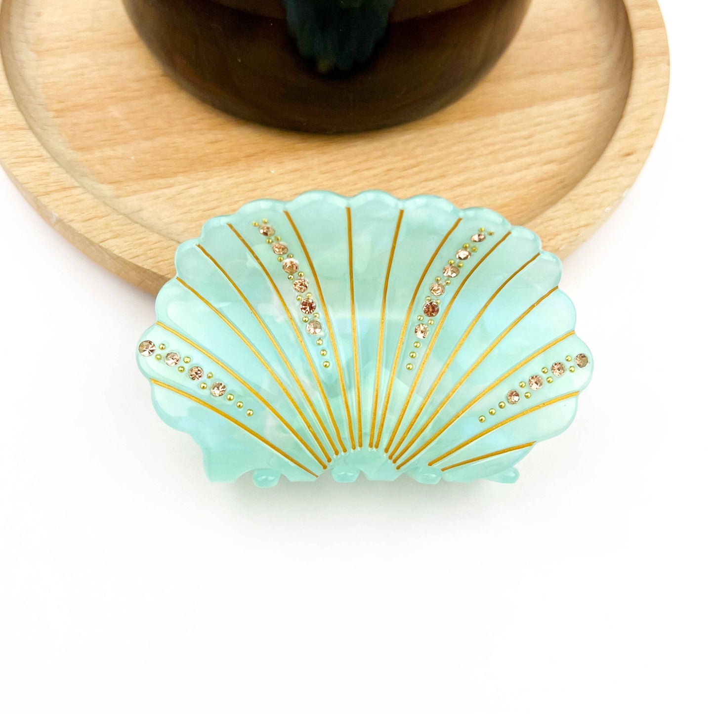 L'Atelier Large Bling Seashell Claw Clips