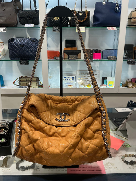 Chanel Chain Around Quilted Hobo - Luxury Pre-owned